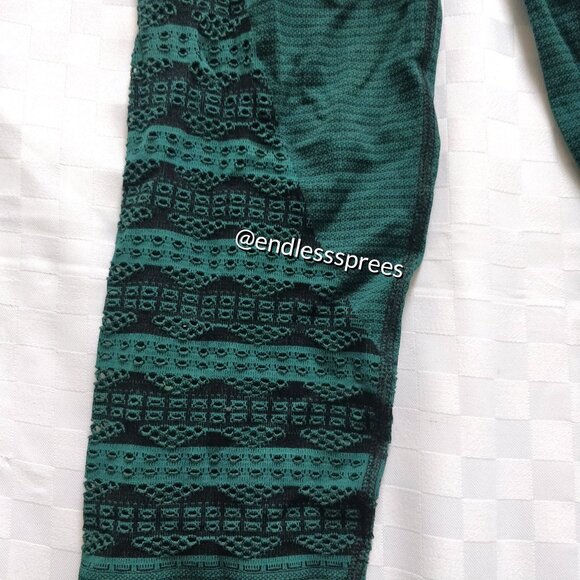 Free People FP Movement Sierra Seamless Mesh Leggings in Forest Green - Picture 5 of 8